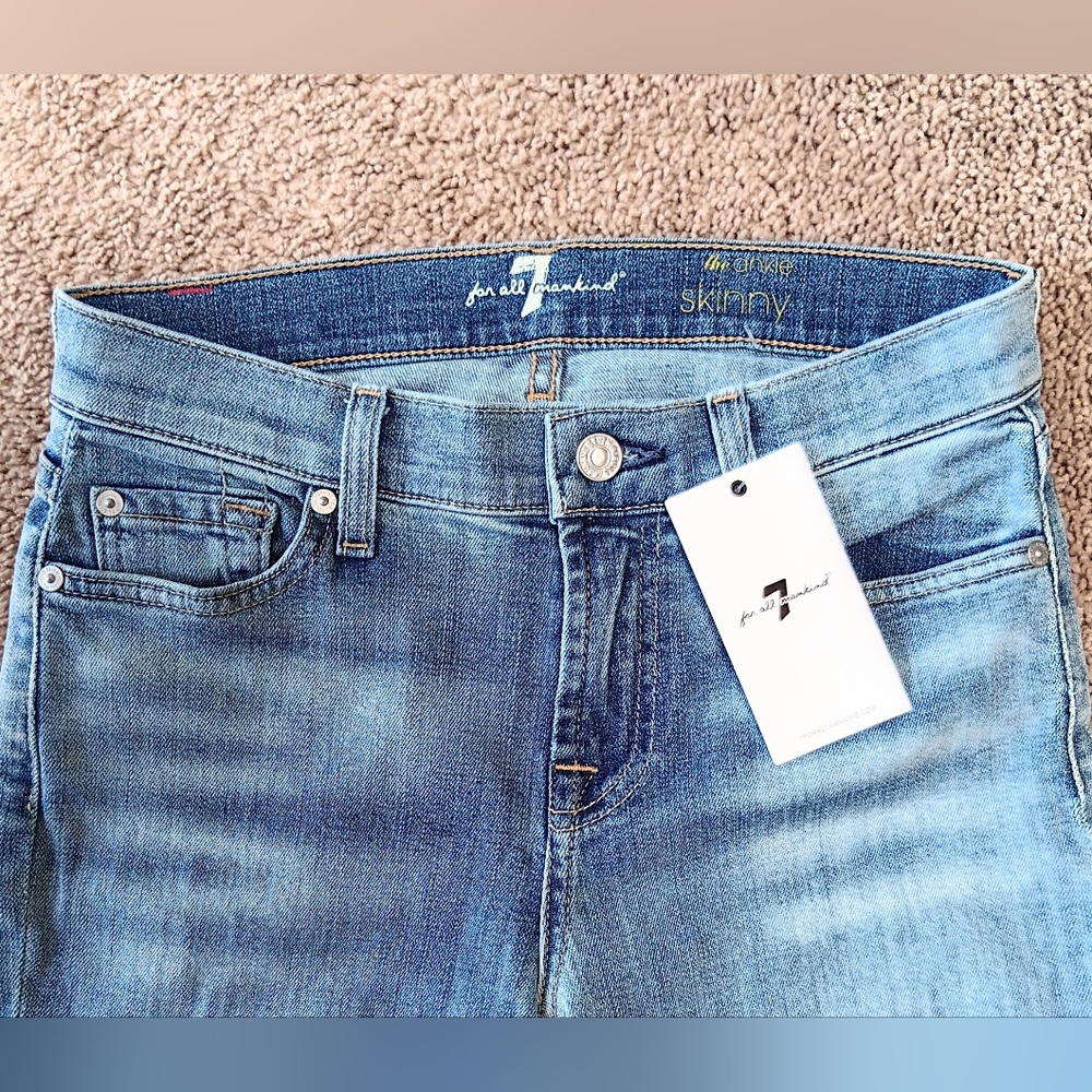 7 For All Mankind NEW with Tag "The Ankle Skinny" Jeans - Picture 3 of 8